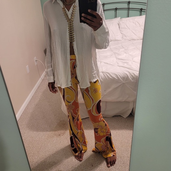 NWOT Free People Wildflower Flare Pant in Athens Floral | Size XS | MAKE OFFERS! - Picture 2 of 4